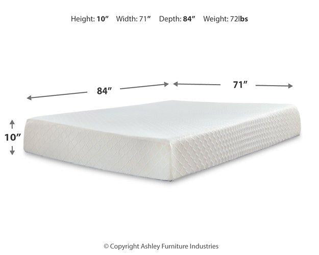 10 Inch Chime Memory Foam Mattress Set - Tony’s Furniture Store & Linen (GA) - Multi Location