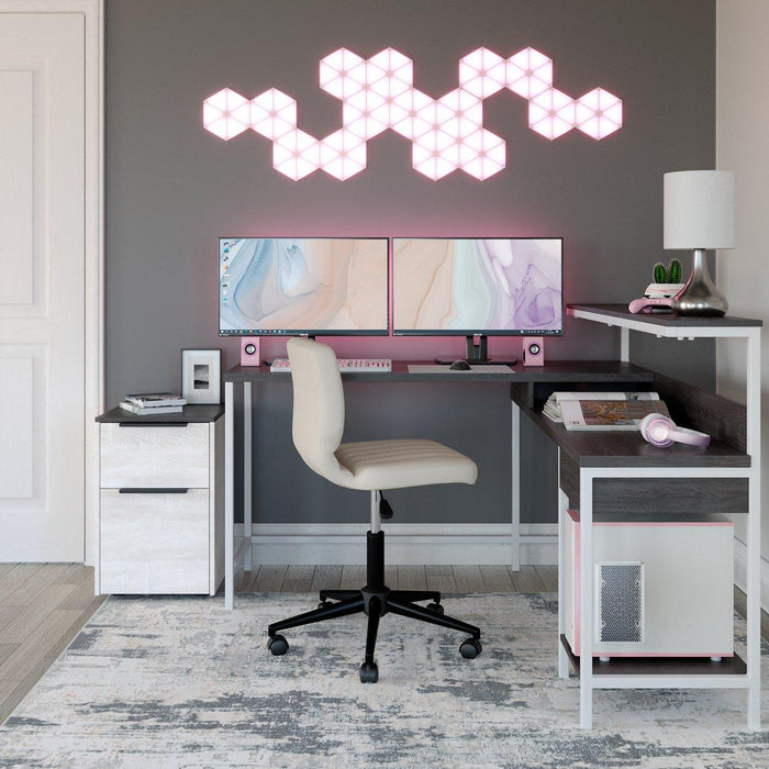Dorrinson Home Office L-Desk with Storage - Tony’s Furniture Store & Linen (GA) - Multi Location