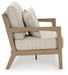 Hallow Creek Outdoor Loveseat with Cushion - Tony’s Furniture Store & Linen (GA) - Multi Location