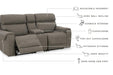 Starbot 3-Piece Power Reclining Loveseat with Console - Tony’s Furniture Store & Linen (GA) - Multi Location