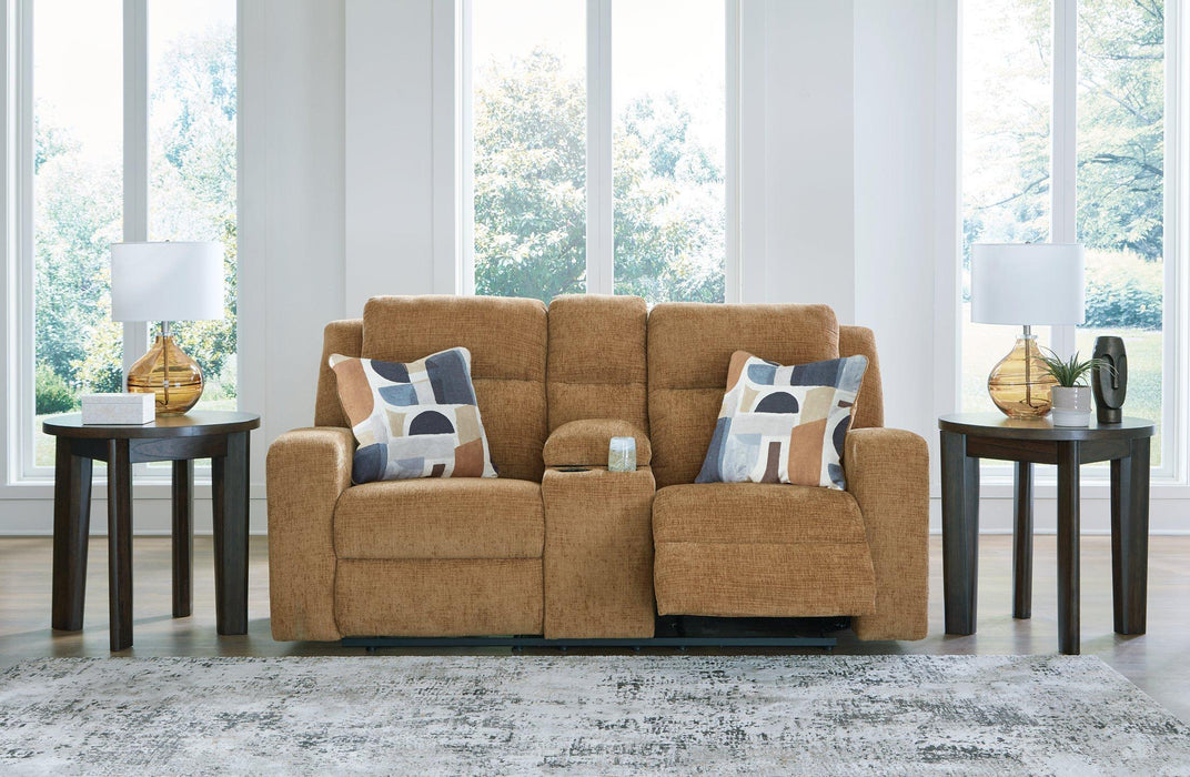 Kanlow Reclining Loveseat with Console - Tony’s Furniture Store & Linen (GA) - Multi Location