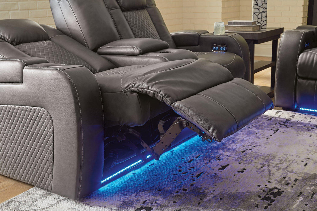 Fyne-Dyme Power Reclining Loveseat with Console - Tony’s Furniture Store & Linen (GA) - Multi Location