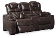 Warnerton Power Reclining Loveseat with Console - Tony’s Furniture Store & Linen (GA) - Multi Location