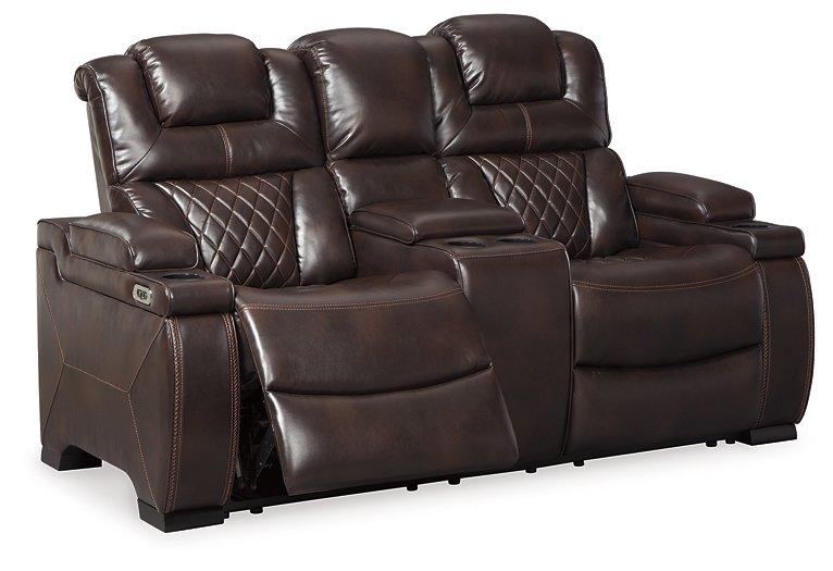 Warnerton Power Reclining Loveseat with Console - Tony’s Furniture Store & Linen (GA) - Multi Location
