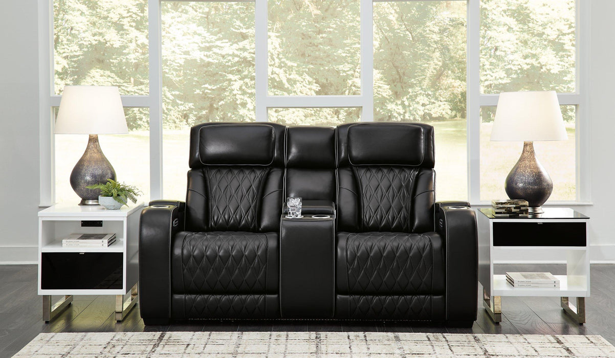 Boyington Power Reclining Loveseat with Console - Tony’s Furniture Store & Linen (GA) - Multi Location