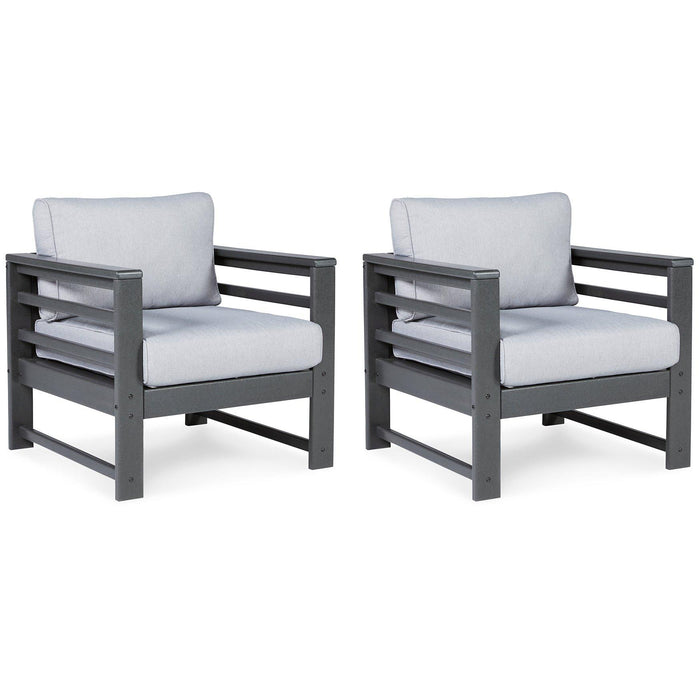 Amora Outdoor Lounge Chair with Cushion (Set of 2) - Tony’s Furniture Store & Linen (GA) - Multi Location