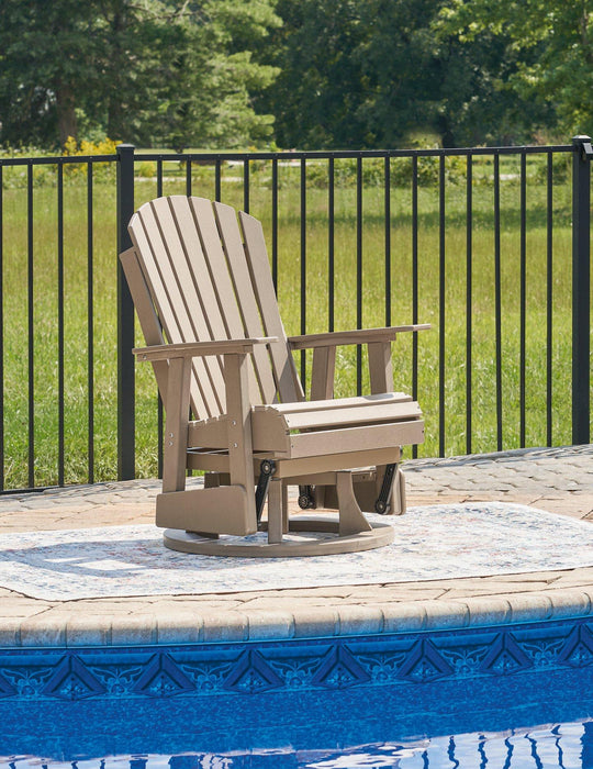 Hyland wave Outdoor Swivel Glider Chair - Tony’s Furniture Store & Linen (GA) - Multi Location