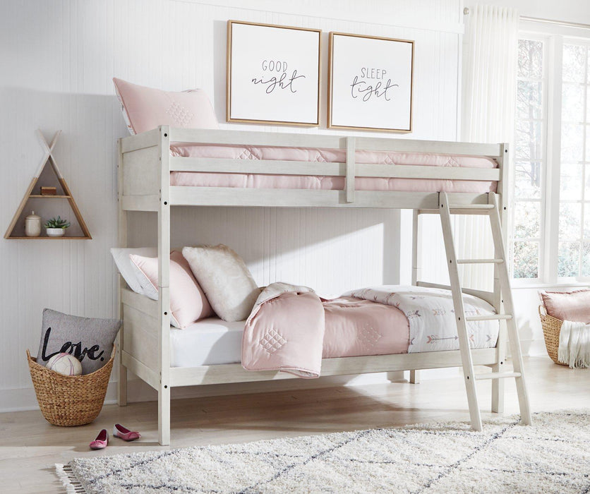 Robbinsdale / Bunk Bed with Ladder - Tony’s Furniture Store & Linen (GA) - Multi Location