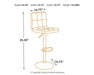 Bellatier Adjustable Height Bar Stool - Tony’s Furniture Store & Linen (GA) - Multi Location