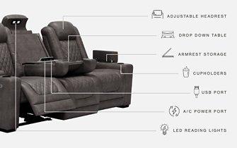 HyllMont Power Reclining Sofa - Tony’s Furniture Store & Linen (GA) - Multi Location