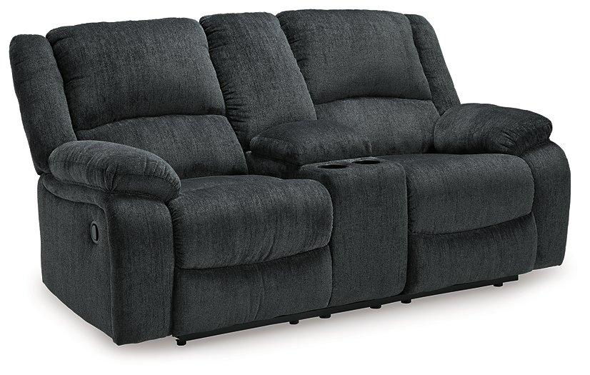 Draycoll Reclining Loveseat with Console - Tony’s Furniture Store & Linen (GA) - Multi Location
