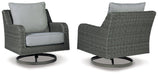 Elite Park Outdoor Swivel Lounge with Cushion - Tony’s Furniture Store & Linen (GA) - Multi Location