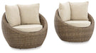 Danson Swivel Lounge with Cushion (Set of 2) - Tony’s Furniture Store & Linen (GA) - Multi Location