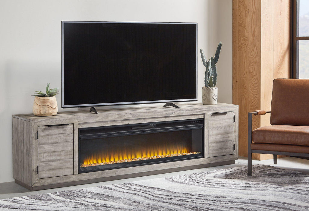 Naydell 92" TV Stand with Electric Fireplace - Tony’s Furniture Store & Linen (GA) - Multi Location
