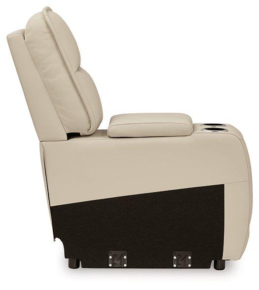 Double Deal Power Reclining Loveseat Sectional with Console - Tony’s Furniture Store & Linen (GA) - Multi Location