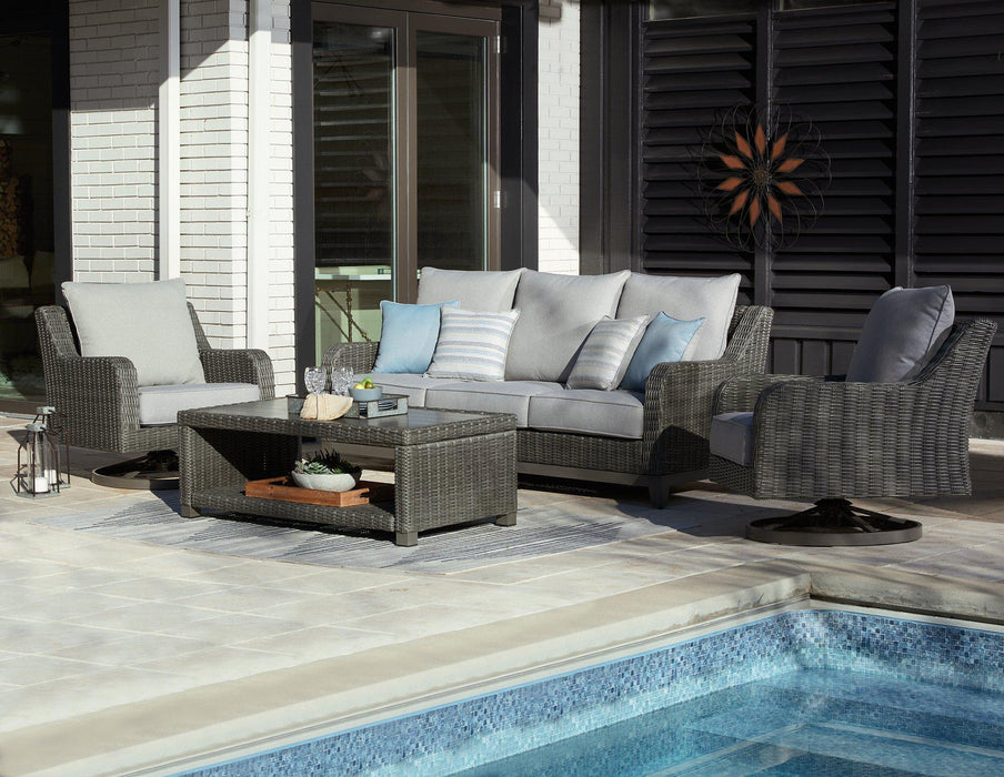 Elite Park Outdoor Sofa, Lounge Chairs and Cocktail Table - Tony’s Furniture Store & Linen (GA) - Multi Location