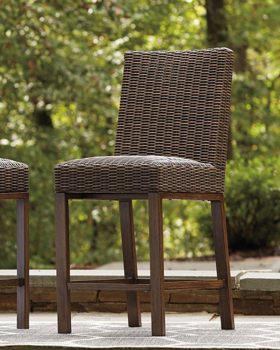 Paradise Trail Outdoor Counter Height Dining Table with 4 Barstools - Tony’s Furniture Store & Linen (GA) - Multi Location