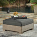 Citrine Park Outdoor Ottoman with Cushion - Tony’s Furniture Store & Linen (GA) - Multi Location