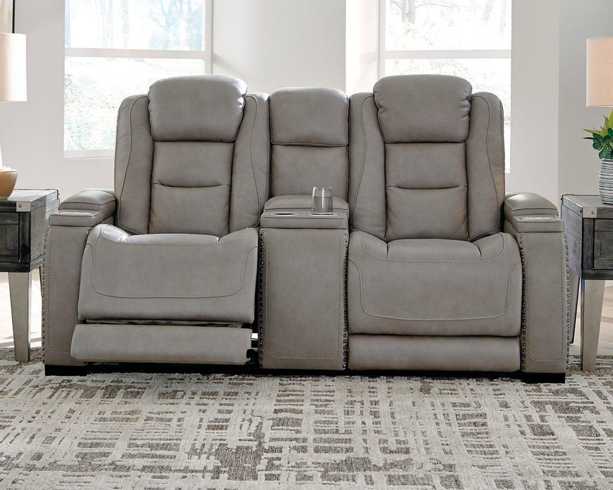 The Man-Den Power Reclining Loveseat with Console - Tony’s Furniture Store & Linen (GA) - Multi Location