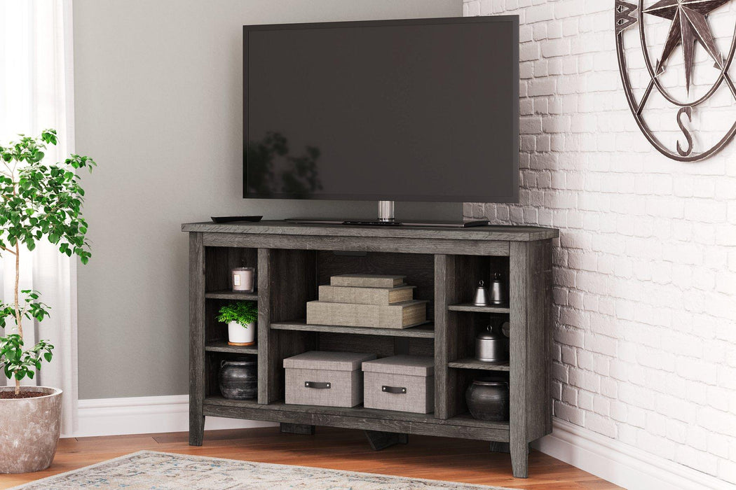 Arlenbry Corner TV Stand with Electric Fireplace - Tony’s Furniture Store & Linen (GA) - Multi Location