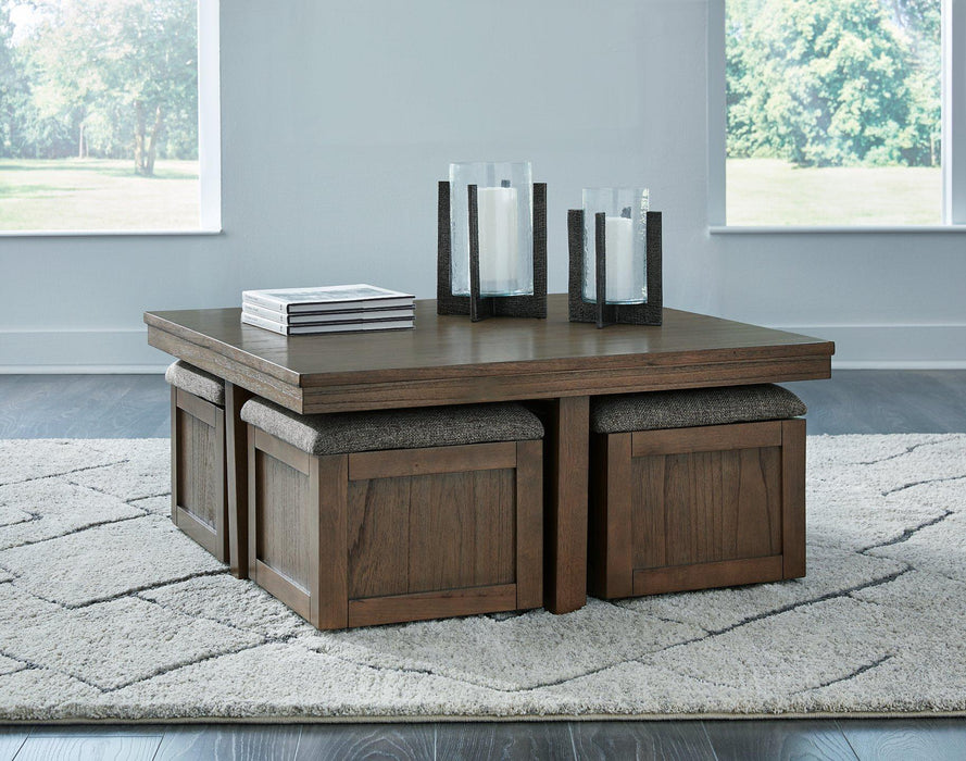 Boardernest Coffee Table with 4 Stools - Tony’s Furniture Store & Linen (GA) - Multi Location