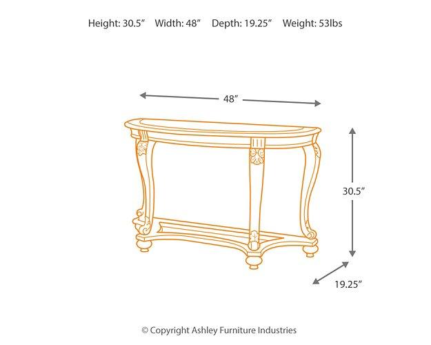 Norcastle Sofa/Console Table - Tony’s Furniture Store & Linen (GA) - Multi Location