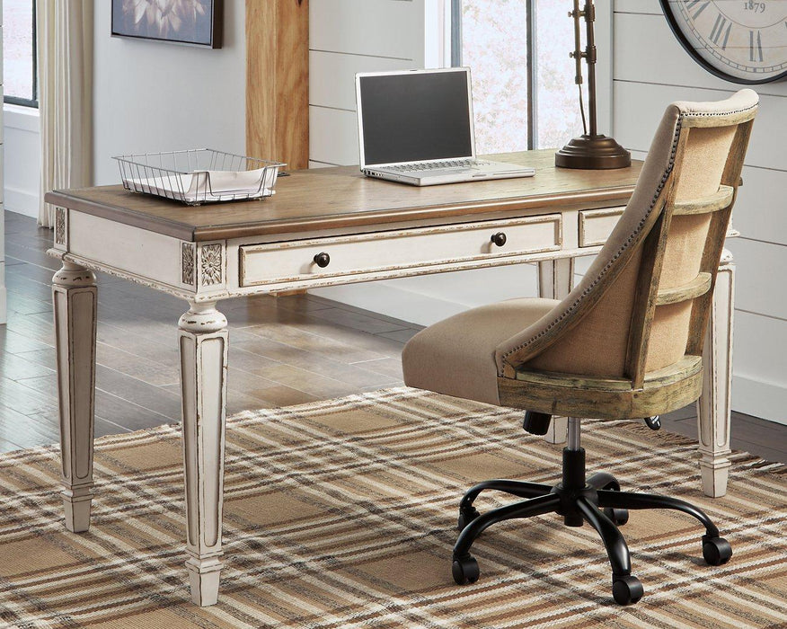 Realyn 2-Piece Home Office Desk - Tony’s Furniture Store & Linen (GA) - Multi Location