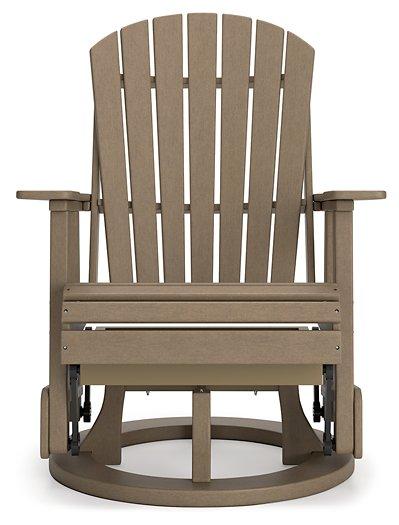 Hyland wave Outdoor Swivel Glider Chair - Tony’s Furniture Store & Linen (GA) - Multi Location