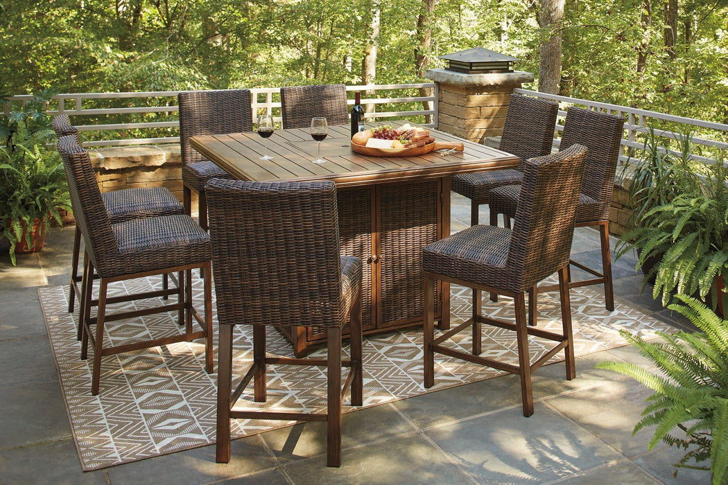 Paradise Trail Outdoor Bar Table Set - Tony’s Furniture Store & Linen (GA) - Multi Location