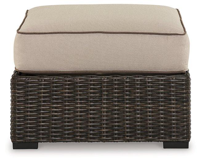 Coastline Bay Outdoor Ottoman with Cushion - Tony’s Furniture Store & Linen (GA) - Multi Location
