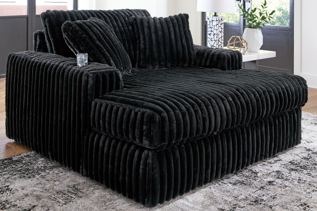 Midnight-Madness Oversized Chaise - Tony’s Furniture Store & Linen (GA) - Multi Location