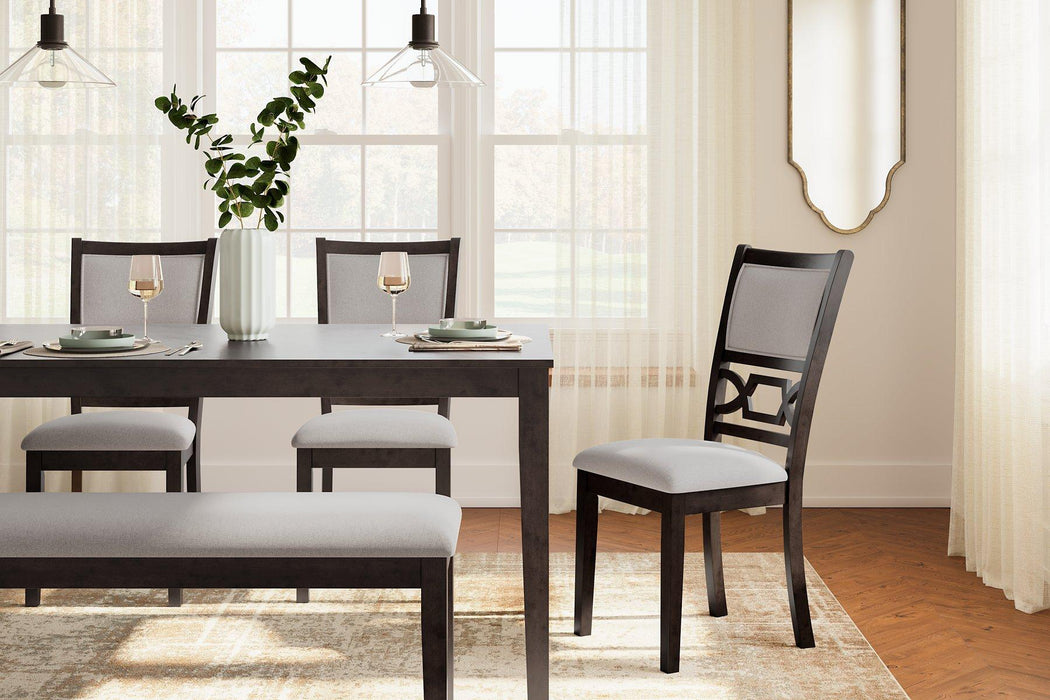 Langwest Dining Table and 4 Chairs and Bench (Set of 6) - Tony’s Furniture Store & Linen (GA) - Multi Location
