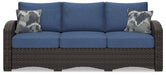 Windglow Outdoor Sofa with Cushion - Tony’s Furniture Store & Linen (GA) - Multi Location