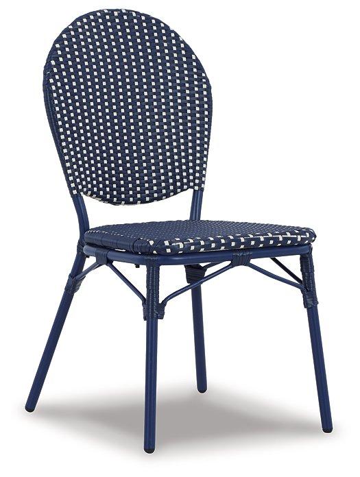 Odyssey Blue Outdoor Table and Chairs (Set of 3) - Tony’s Furniture Store & Linen (GA) - Multi Location
