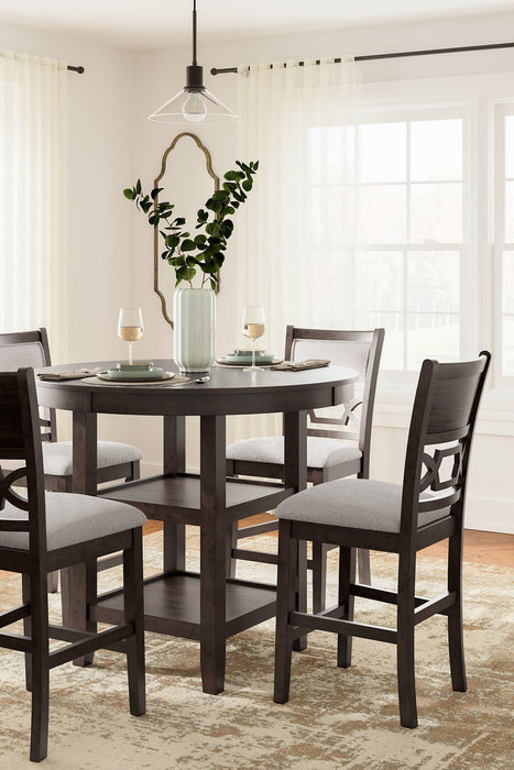 Langwest Counter Height Dining Table and 4 Barstools (Set of 5) - Tony’s Furniture Store & Linen (GA) - Multi Location