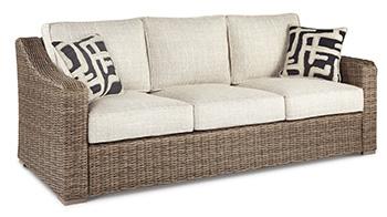 Beachcroft Outdoor Sofa, Lounge Chairs and Fire Pit - Tony’s Furniture Store & Linen (GA) - Multi Location