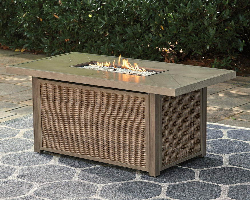 Beachcroft Outdoor Fire Pit Table - Tony’s Furniture Store & Linen (GA) - Multi Location