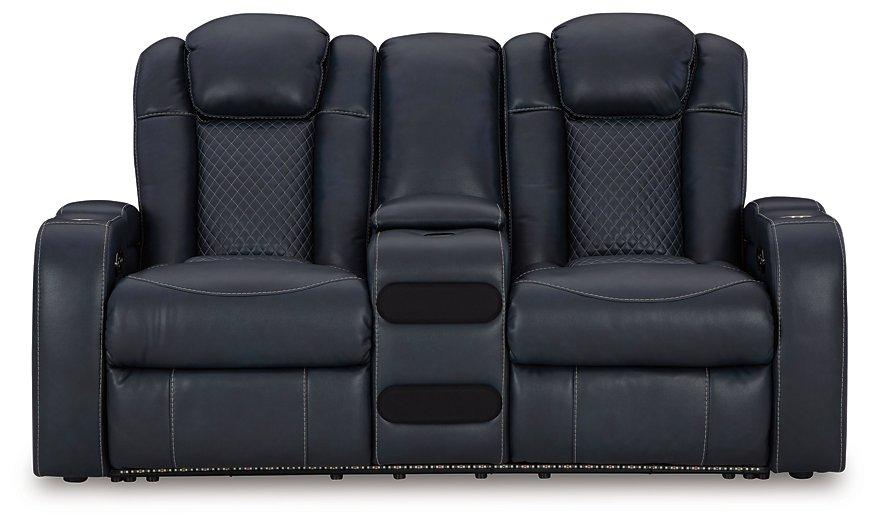 Fyne-Dyme Power Reclining Loveseat with Console - Tony’s Furniture Store & Linen (GA) - Multi Location