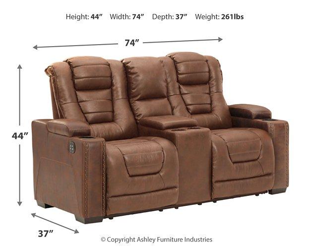 Owner's Box Power Reclining Loveseat with Console - Tony’s Furniture Store & Linen (GA) - Multi Location