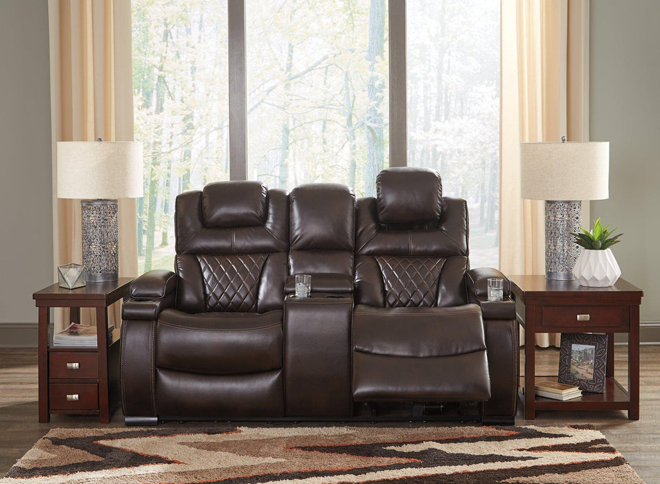 Warnerton Power Reclining Loveseat with Console - Tony’s Furniture Store & Linen (GA) - Multi Location