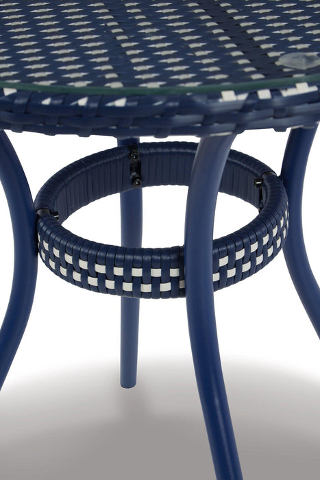 Odyssey Blue Outdoor Table and Chairs (Set of 3) - Tony’s Furniture Store & Linen (GA) - Multi Location