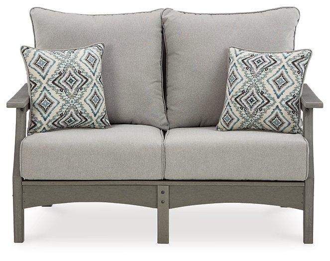Visola Outdoor Loveseat with Cushion - Tony’s Furniture Store & Linen (GA) - Multi Location
