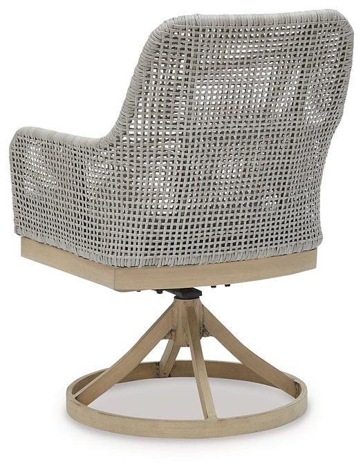 Seton Creek Outdoor Swivel Dining Chair (Set of 2) - Tony’s Furniture Store & Linen (GA) - Multi Location