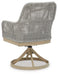 Seton Creek Outdoor Swivel Dining Chair (Set of 2) - Tony’s Furniture Store & Linen (GA) - Multi Location