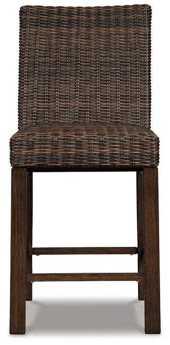 Paradise Trail Outdoor Counter Height Dining Table with 4 Barstools - Tony’s Furniture Store & Linen (GA) - Multi Location