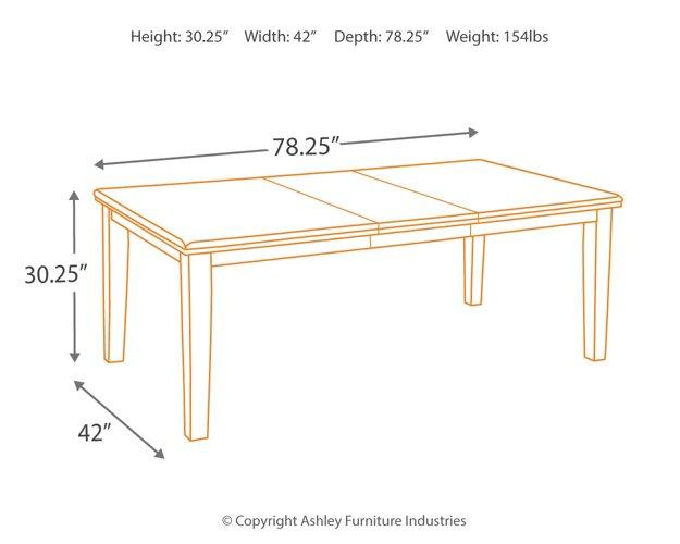 Haddigan Dining Extension Table - Tony’s Furniture Store & Linen (GA) - Multi Location