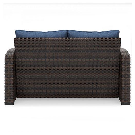 Windglow Outdoor Loveseat with Cushion - Tony’s Furniture Store & Linen (GA) - Multi Location