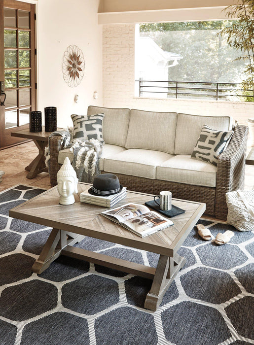 Beachcroft Outdoor Sofa with Cushion - Tony’s Furniture Store & Linen (GA) - Multi Location