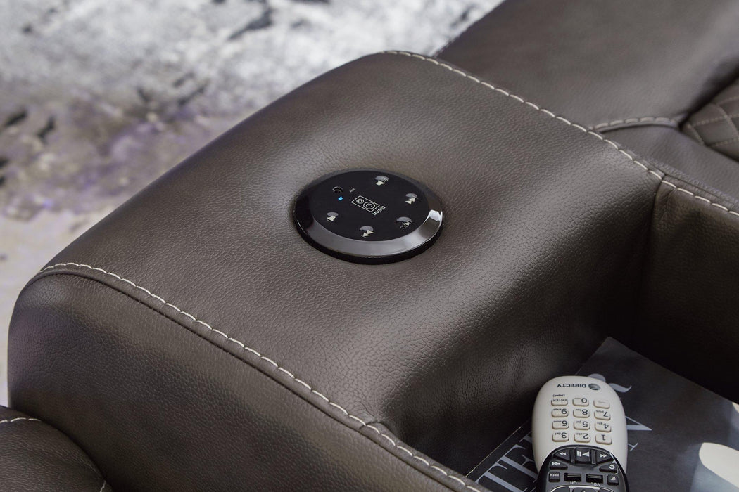 Fyne-Dyme Power Reclining Loveseat with Console - Tony’s Furniture Store & Linen (GA) - Multi Location