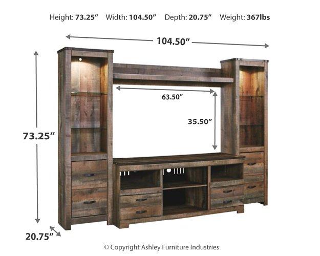 Trinell 4-Piece Entertainment Center - Tony’s Furniture Store & Linen (GA) - Multi Location